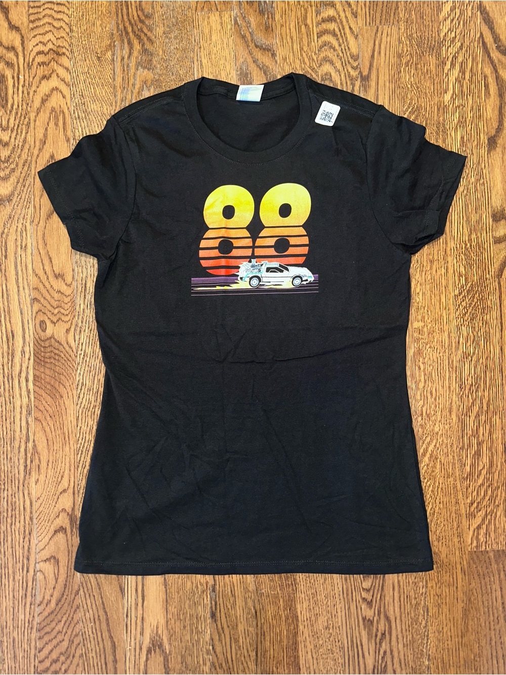 NWT - Retro 80s Graphic Tee Shirt - DeLorean Back to the Future 1980s - Size S - Picture 2 of 8